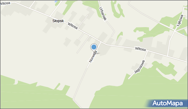 Słopsk, Norwida Cypriana Kamila, mapa Słopsk