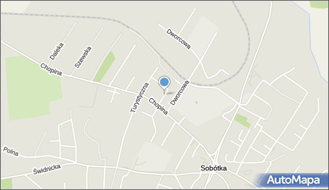 Sobótka powiat wrocławski, Nowe Osiedle, mapa Sobótka powiat wrocławski