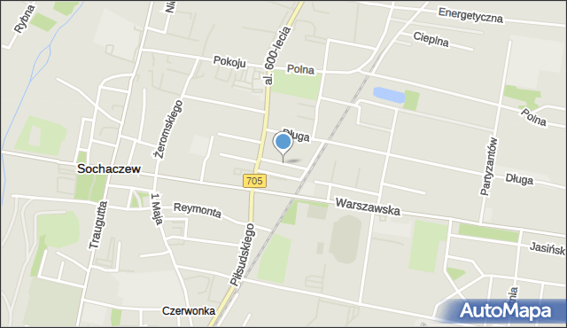 Sochaczew, Nowa, mapa Sochaczew
