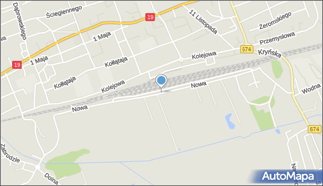 Sokółka, Nowa, mapa Sokółka