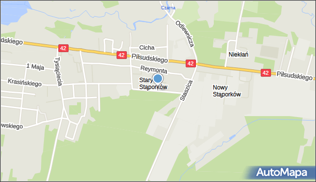 Stąporków, Norwida Cypriana Kamila, mapa Stąporków