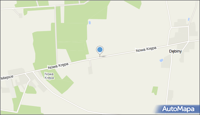 Stara Krępa, Nowa Krępa, mapa Stara Krępa