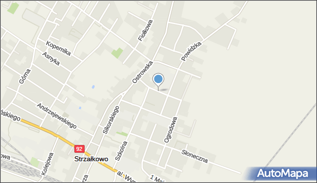Strzałkowo powiat słupecki, Nowakowskiego Brunona, mapa Strzałkowo powiat słupecki