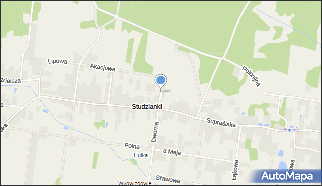 Studzianki gmina Wasilków, Nowa, mapa Studzianki gmina Wasilków