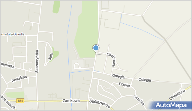 Szamotuły, Nowowiejskiego Feliksa, mapa Szamotuły