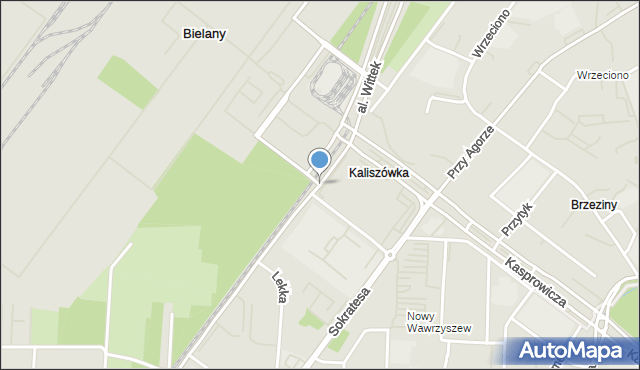 Warszawa, Nocznickiego Tomasza, mapa Warszawy