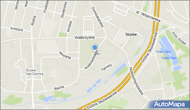 Warszawa, Noskowskiego Zygmunta, mapa Warszawy