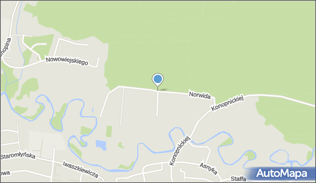 Wejherowo, Norwida Cypriana Kamila, mapa Wejherowo
