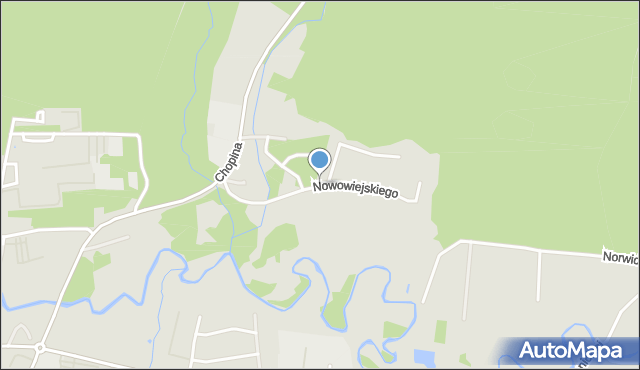 Wejherowo, Nowowiejskiego Feliksa, mapa Wejherowo