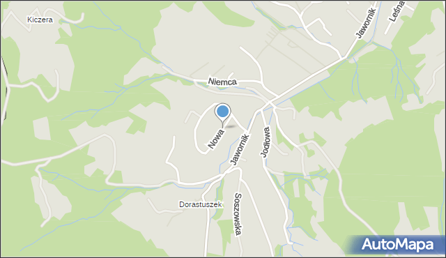 Wisła, Nowa, mapa Wisła