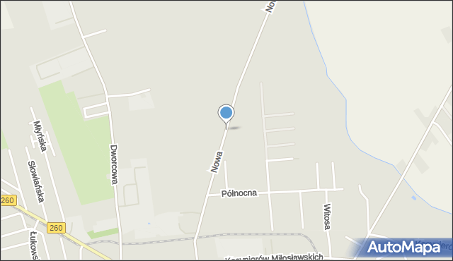 Witkowo powiat gnieźnieński, Nowa, mapa Witkowo powiat gnieźnieński