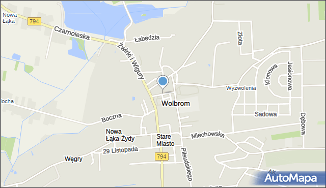 Wolbrom, Nowa, mapa Wolbrom