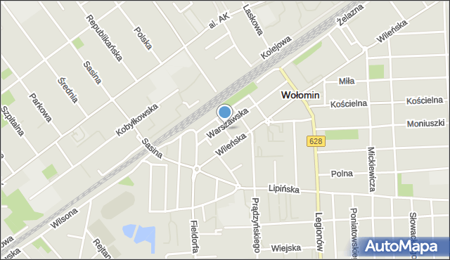 Wołomin, Nowa, mapa Wołomin