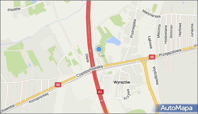 Wyrazów, Nowa, mapa Wyrazów