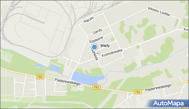 Zawiercie, Norwida Cypriana Kamila, mapa Zawiercie