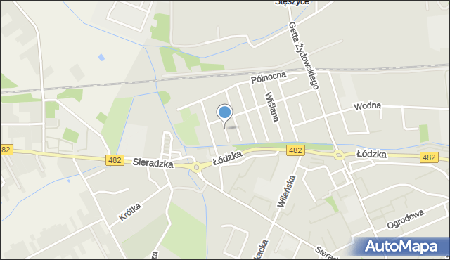 Zduńska Wola, Notecka, mapa Zduńska Wola