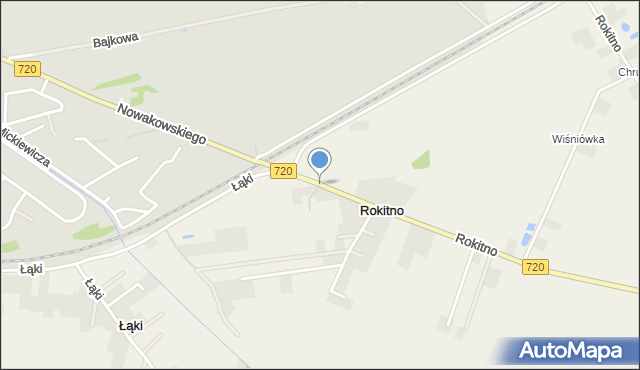 Żukówka, Nowakowskiego, mapa Żukówka