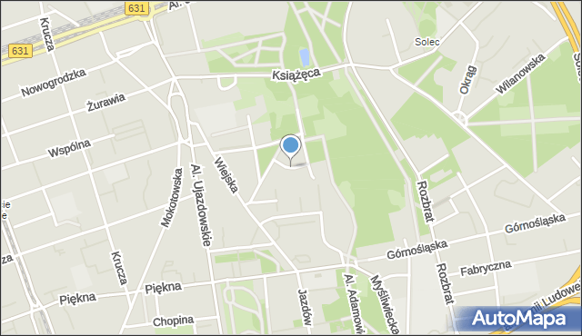 Warszawa, Nulla Francesca, mapa Warszawy
