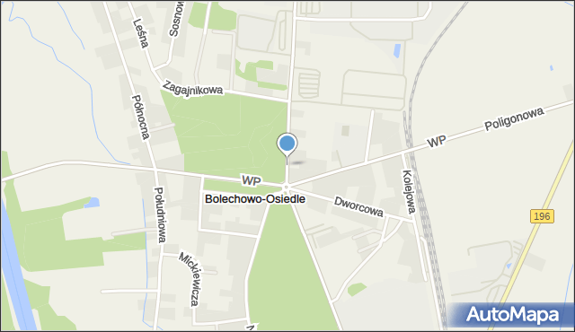 Bolechowo-Osiedle, Obornicka, mapa Bolechowo-Osiedle