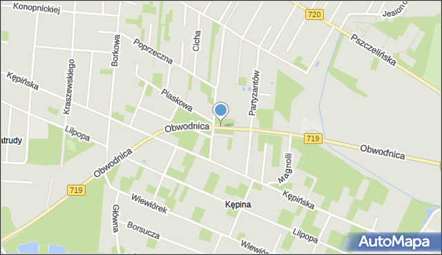 Brwinów, Obwodnica, mapa Brwinów