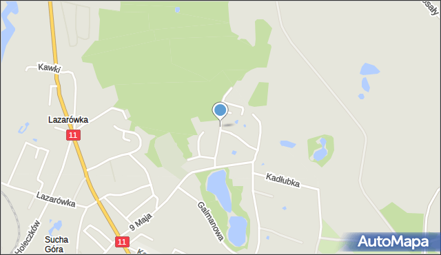 Bytom, Obrońców Westerplatte, mapa Bytomia