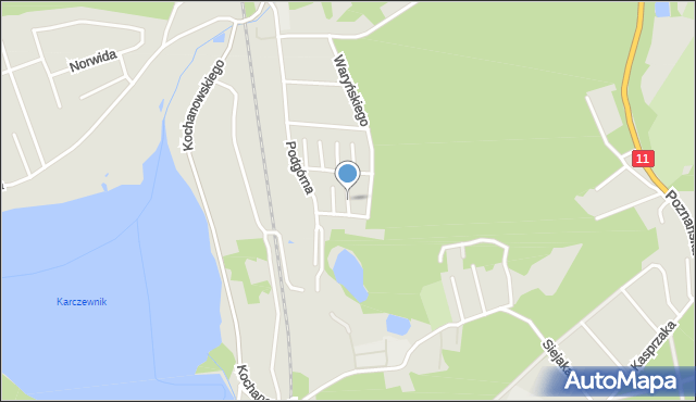 Chodzież, Obrońców Westerplatte, mapa Chodzież