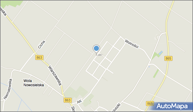 Cieszanów, Obrońców Westerplatte, mapa Cieszanów