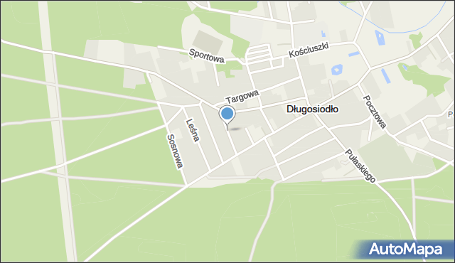 Długosiodło, Obrońców Ojczyzny, mapa Długosiodło