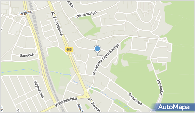 Gdynia, Obrońców Westerplatte, mapa Gdyni