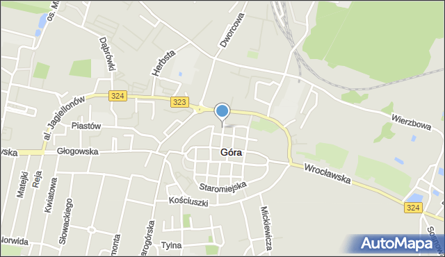 Góra, Obrońców Lwowa, mapa Góra