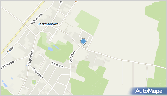 Jerzmanowa, Obiszowska, mapa Jerzmanowa