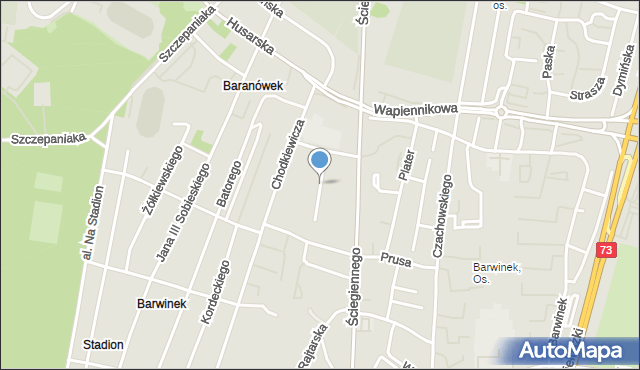 Kielce, Obrońców Westerplatte, mapa Kielc