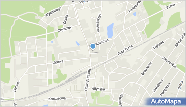 Luzino, Obrońców Poczty Gdańskiej, mapa Luzino