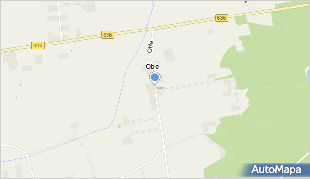 Oble, Oble, mapa Oble