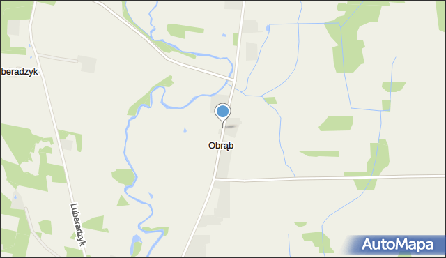 Obrąb gmina Ojrzeń, Obrąb, mapa Obrąb gmina Ojrzeń