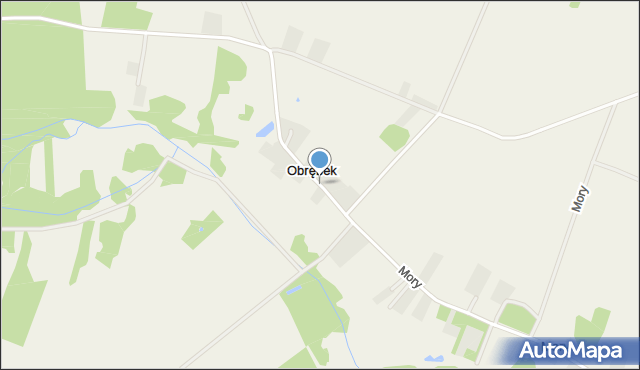 Obrębek, Obrębek, mapa Obrębek