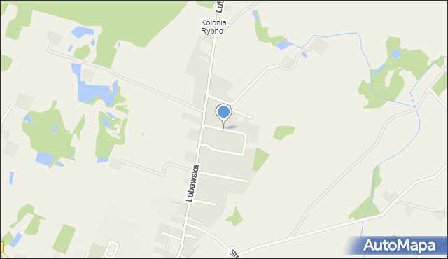 Rybno powiat działdowski, Obwodowa, mapa Rybno powiat działdowski