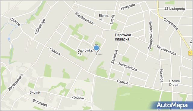Tarnów, Obrońców Tobruku, mapa Tarnów