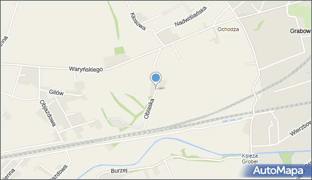 Zabrzeg, Oblaska, mapa Zabrzeg