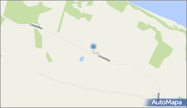 Kluki gmina Przelewice, Oćwieka, mapa Kluki gmina Przelewice