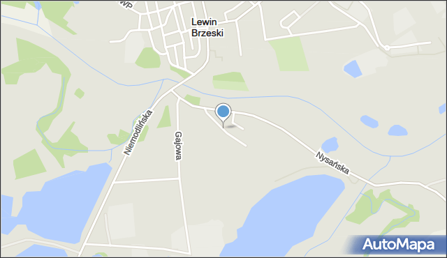 Lewin Brzeski, Ochronna, mapa Lewin Brzeski