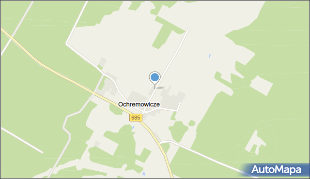 Ochremowicze, Ochremowicze, mapa Ochremowicze