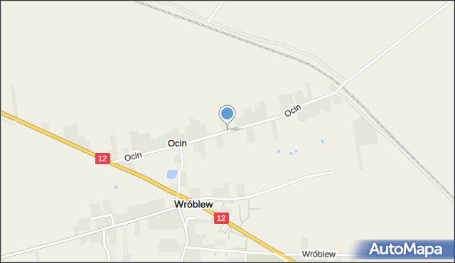Ocin, Ocin, mapa Ocin