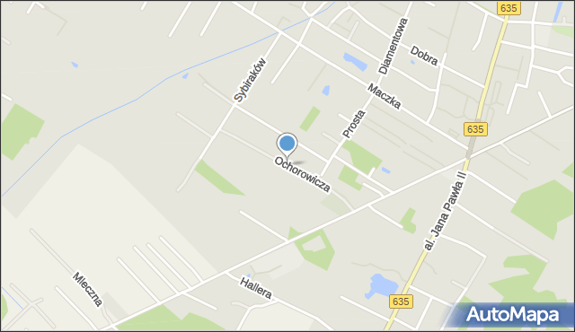 Radzymin powiat wołomiński, Ochorowicza Juliana, mapa Radzymin powiat wołomiński