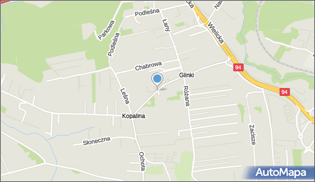 Wieliczka, Ochota, mapa Wieliczka