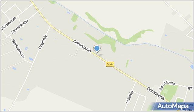 Kowalewo Pomorskie, Odrodzenia, mapa Kowalewo Pomorskie
