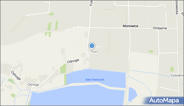 Oświęcim, Odnoga, mapa Oświęcimia