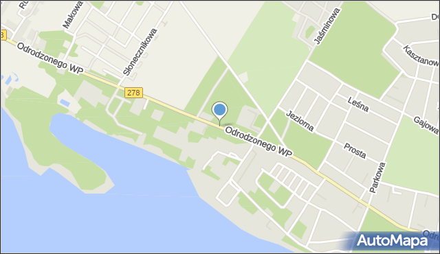Sława powiat wschowski, Odrodzonego Wojska Polskiego, mapa Sława powiat wschowski