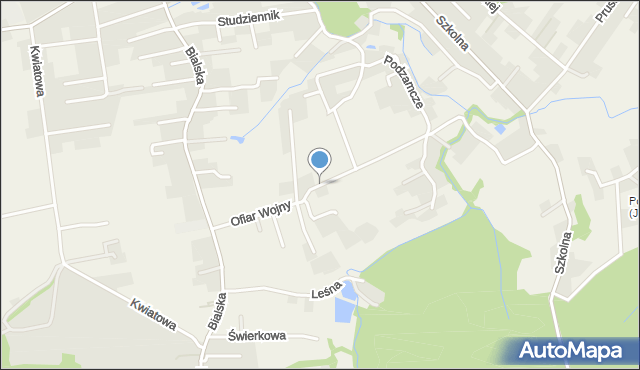 Bestwina, Ofiar Wojny, mapa Bestwina