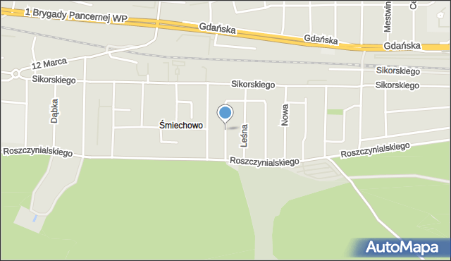 Wejherowo, Ofiar Grudnia 1970 r., mapa Wejherowo